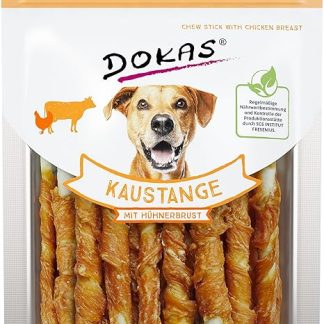 Dokas Dog Snack Chew Bar with Chicken Breast 200 g Pack of 9
