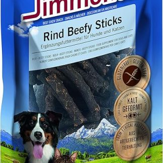DeliBest Simmental Beef Beefy Sticks, Healthy Beef Chew Snacks for Dogs and Cats, Healthy & Digestible, High Meat Content, No Additives, 90 g
