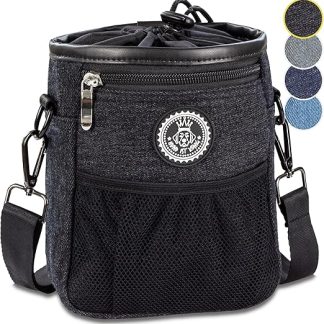 Hund ist Konig Premium Dog Food Gag, All-Rounder Among Treat Bags With Free eBook [English Language Not Guaranteed] Treat Bag for Training & Puppy Training., Black