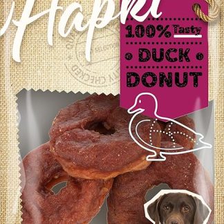 Flamingo Dog Treat, Donut with Duck, 95 g, Delicious Dog Snack, No Added Sugar