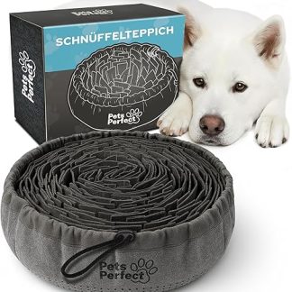 Pets Perfect Sniffing Rug Dog - Intelligence Toy and Snuffle Mat for Nose Work - Non-Slip, Washable, Felt Material - Activity Educational Toy for Small and Large Dogs