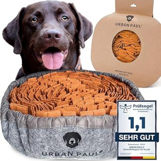 URBAN PAUL® Sniffing Rug for Dogs - Best Materials - Extremely Durable Intelligence Toy for Dogs - Adjustable and Washable (Grey)