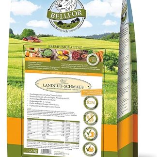 Bellfor Landgut-Schmaus Hypoallergenic Dry Food with Insects, Grain-Free, 7.5 kg, High Percentage of Omega-3 Fatty Acids, for Medium Size Dogs