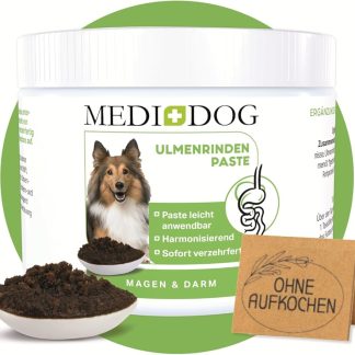 Medipet 500 g Premium Elm Bark Paste for Dogs, Better Digestion and Intestinal Flora, Elm Bark for Dogs and Cats for Intestinal Restoration, Slippery Elm Bark