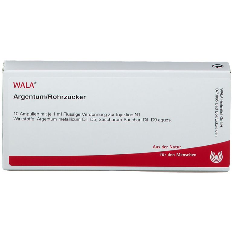 WALA® ARGENTUM/Тростниковый сахар Amp.
