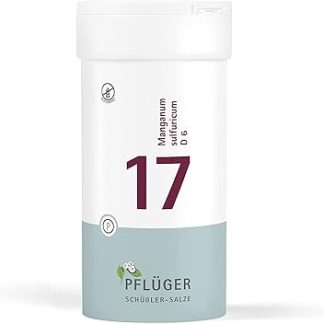 PFLÜGER Schüßler Salts No. 17 Manganum Sulfuricum D6 - 400 таблеток - Добавка для активации ферментов - Без глютена