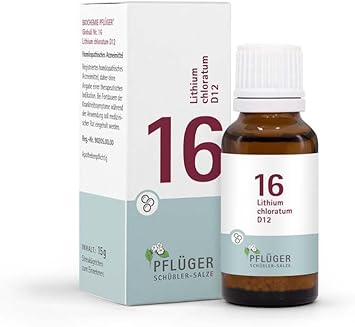 БИОХИМИЯ Pflüger 16 Литий хлорат D 12 Glob. 15 г