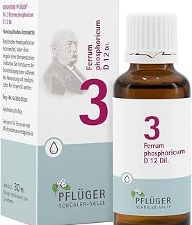БИОХИМИЯ Pflüger 3 Ferrum Phosphoricum D 12 Tro. 30 мл