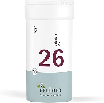 PFLÜGER Schüßler Salts No. 26 Selenium D6 - 400 таблеток - Добавка для контроля метаболизма - Без глютена