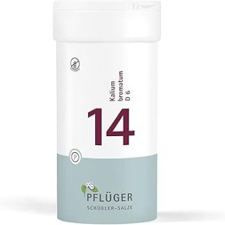 PFLÜGER Schüßler Salts No. 14 Potassium Bromatum D6 - 400 таблеток - Добавка для нервной системы и желез - Без глютена