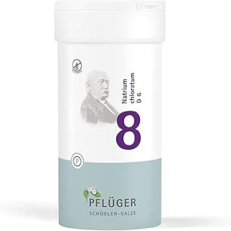 PFLÜGER Schüßler Salts No. 8 Sodium Chloratum D6 - 400 таблеток - Соль жидкого баланса - без глютена