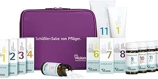 Набор солей PFLÜGER Schüßler № 1-12 (100 таблеток) и № 1 + 11 в виде крема - Аптека для дома и путешествий - Без глютена