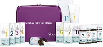 Набор солей PFLÜGER Schüßler № 1-12 (100 таблеток) и № 1 + 11 в виде крема - Аптека для дома и путешествий - Без глютена