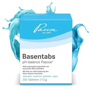 Таблетки Pascoe® Basentabs (таблетки для поддержания pH-баланса) для поддержания кислотно-щелочного баланса / с магнием, цинком и кальцием / 100% веганский продукт 200.00