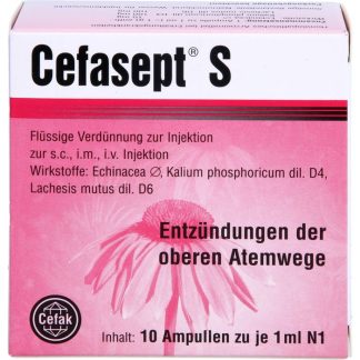 Раствор для инъекций CEFASEPT S, 10 единиц