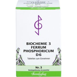 БИОХИМИЯ 3 Таблетки Ferrum phosphoricum D6 500 таблеток
