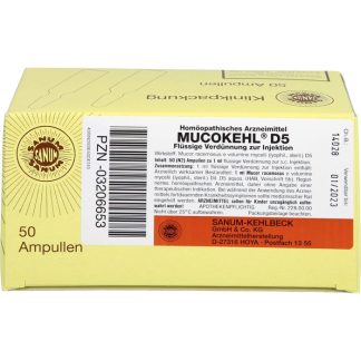 MUCOKEHL D 5 ампул, 50 x 1 мл