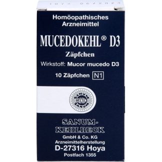 MUCEDOKEHL D 3 суппозитория, 10 шт.