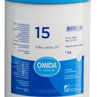 Omida Schüssler Nr15 Калий йодатум Табл. D 12 Ds 1000 г