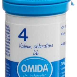 Omida Schüssler Nr4 Калий хлорат Табл. D 6 Ds 20 г