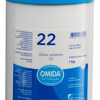 Omida Schüssler Nr22 Кальций карбоникум Таблетка D 12 Ds 1000 г
