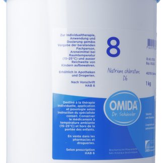 Omida Schüssler Nr8 Натрий хлорат Табл. D 6 Ds 1000 г