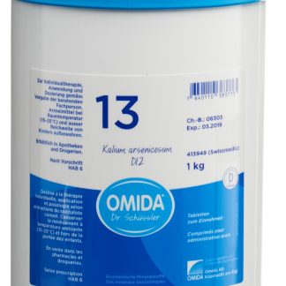 Omida Schüssler Nr13 Мышьяковистый калий Табл. D 12 Ds 1000 г