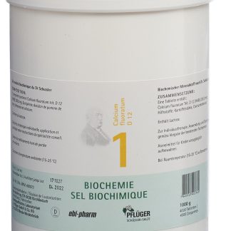 Pflüger Schüssler №1 Кальций флюоратум Таблетки D 12 1000 г