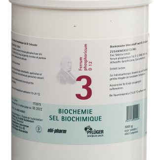 Pflüger Schüssler №3 Феррум фосфорикум Таблетки D 12 1000 г