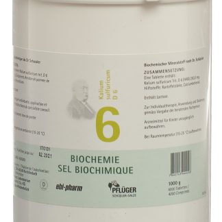 PFLÜGER SCHÜSSLER Nr6 Кал сульф Таблетка D 6 1000 г