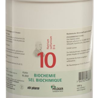 PFLÜGER SCHÜSSLER № 10 Natr sulf Table D 6 1000 г