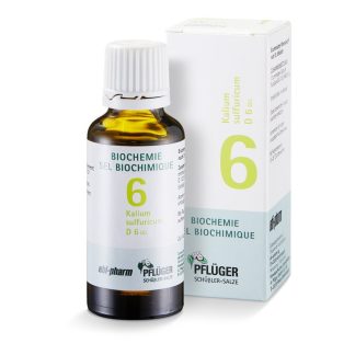 PFLÜGER SCHÜSSLER № 6 Кал сульф Капли D 6 30 мл