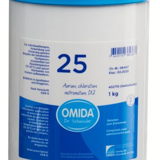 Omida Schüssler Nr25 Aurum loratum natronatum Табл. D 12 Ds 1000 г