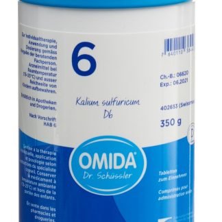 Omida Schüssler Nr6 Калиум серная таблетка D 6 Ds 350 г