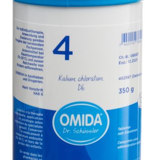 Omida Schüssler Nr4 Калий хлорат Табл. D 6 Ds 350 г