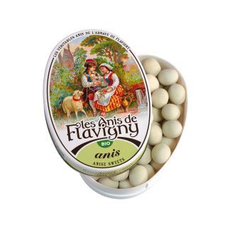 Конфеты Les Anis de Flavigny с анисом, органическая коробка, 50 г