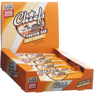 Протеиновый батончик CHIEFS «Соленая карамель», 12 шт. по 55 г.